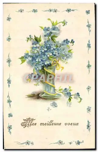 Cartes postales Fantaisie Fleurs