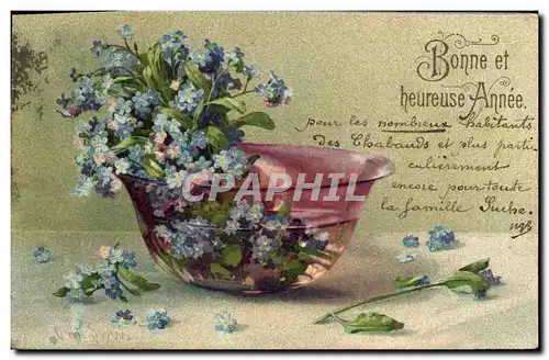 Cartes postales Fantaisie Fleurs