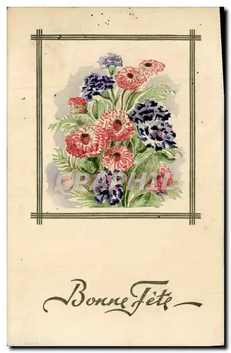 Cartes postales Fantaisie Fleurs