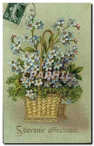 Cartes postales Fantaisie Fleurs