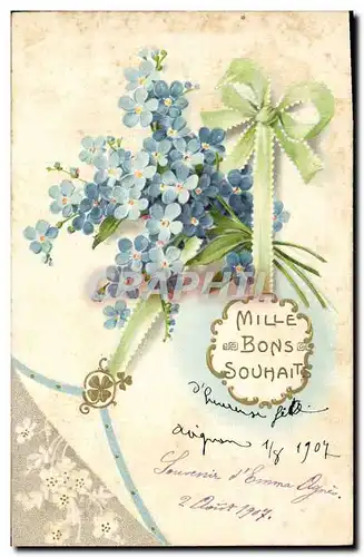 Cartes postales Fantaisie Fleurs