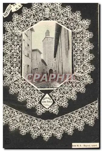 Cartes postales Dentelle Dentelliere Capronne Ameublement genre Venise