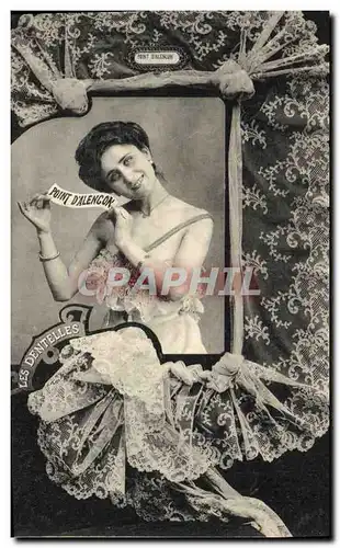 Cartes postales Dentelle Dentelliere Point d'Alencon
