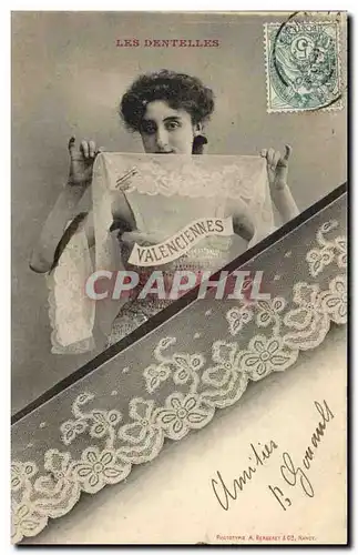 Cartes postales Dentelle Dentelliere Valenciennes