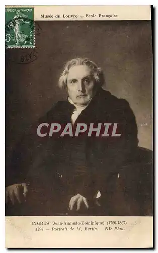 Cartes postales Ingres Portrait de M Bertin