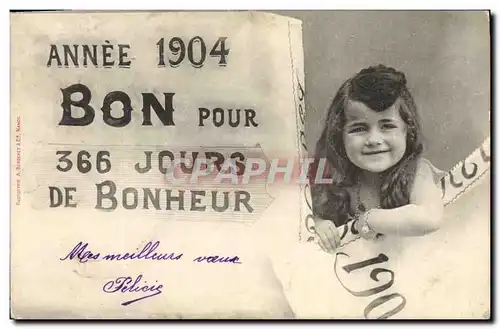 Cartes postales Fantaisie Enfant Annee 1904
