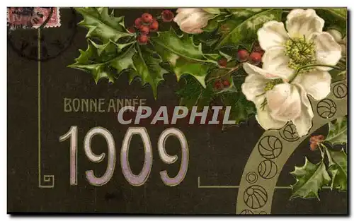 Ansichtskarte AK Fantaisie Fleurs Annee 1909