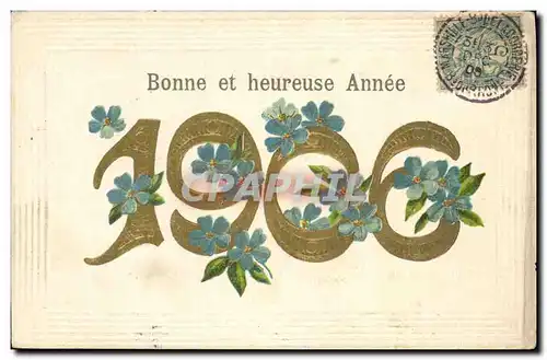 Ansichtskarte AK Fantaisie Fleurs Annee 1906