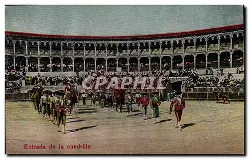 Cartes postales Corrida Course de taureaux Entrada de la cuadrilla