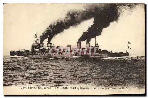 Cartes postales Bateau de Guerre Victor Hugo Croiseur de premiere classe