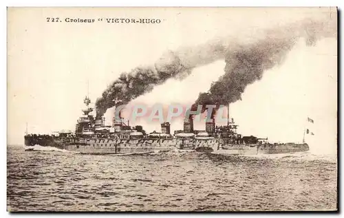 Cartes postales Bateau de Guerre Croiseur Victor Hugo