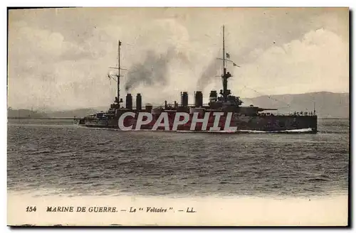 Cartes postales Bateau de Guerre Le Voltaire