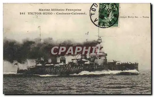 Cartes postales Bateau de Guerre Victor Hugo Croiseur Cuirasse