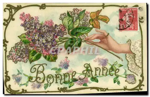 Cartes postales Fantaisie Main Fleurs