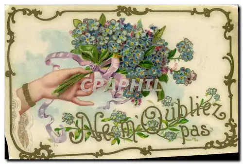 Cartes postales Fantaisie Main Fleurs