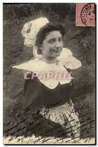 Cartes postales Folklore Jeune fille de Rosporden