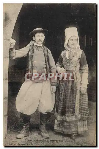 Cartes postales Folklore Maries d&#39autrefois Mariage Quimper