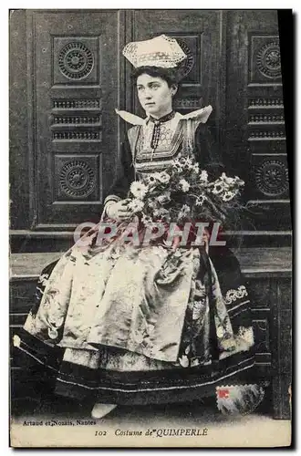 Cartes postales Folklore Costume de Quimperle