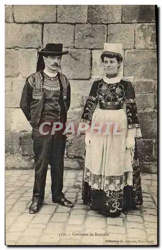 Cartes postales Folklore Costumes de Bannalec