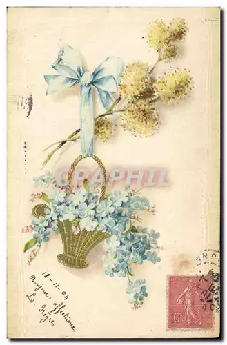 Cartes postales Fantaisie Fleurs