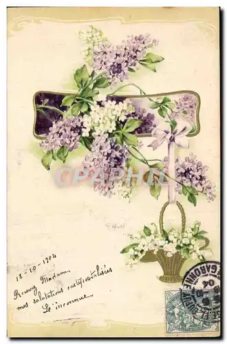 Cartes postales Fantaisie Fleurs