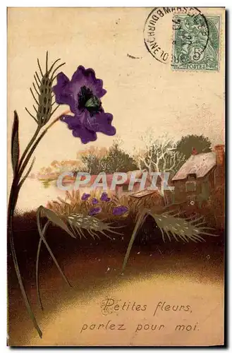 Cartes postales Fantaisie Fleurs