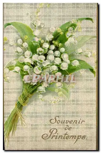 Cartes postales Fantaisie Fleurs Muguet