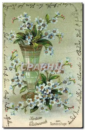 Cartes postales Fantaisie Fleurs