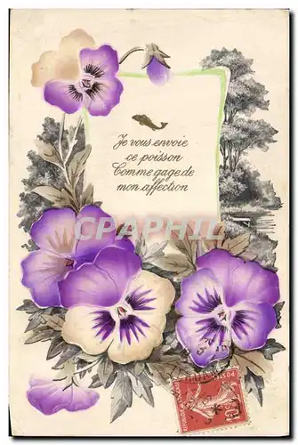 Cartes postales Fantaisie Fleurs