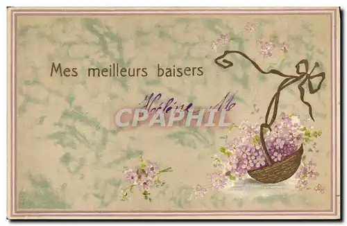 Cartes postales Fantaisie Fleurs