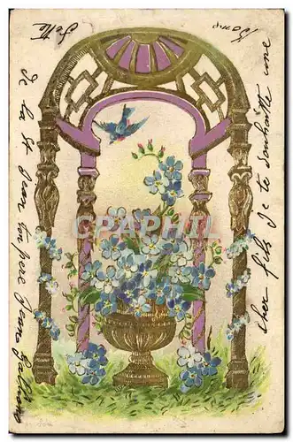 Cartes postales Fantaisie Fleurs