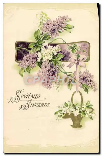 Cartes postales Fantaisie Fleurs