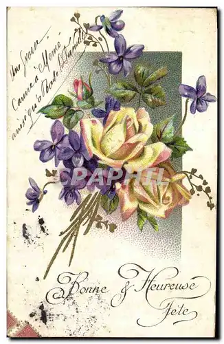 Cartes postales Fantaisie Fleurs