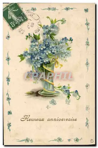 Cartes postales Fantaisie Fleurs