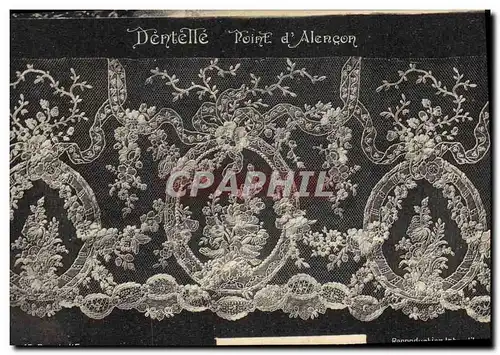 Cartes postales Folklore Dentelle Dentelliere Point D'Alencon