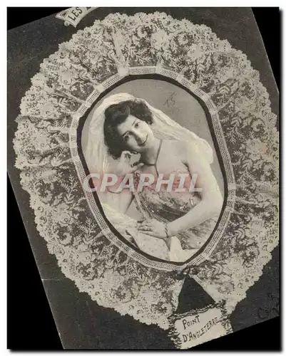 Cartes postales Folklore Dentelle Dentelliere Point d'Angleterre
