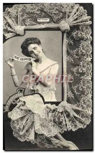 Cartes postales Folklore Dentelle Dentelliere Point d'Alencon