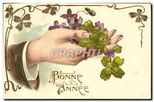 Cartes postales Fantaisie Main Fleurs