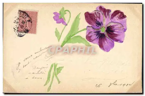 Cartes postales Fantaisie Main Fleurs