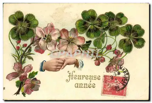 Cartes postales Fantaisie Main Fleurs