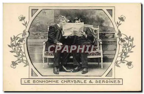 Cartes postales Le bonhomme Chrysale et Sergines