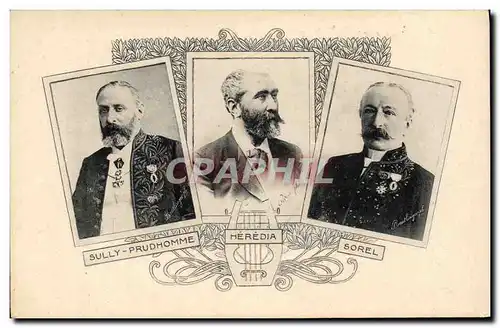 Cartes postales Sully-Prudhomme Heredia Sorel