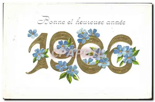 Cartes postales Fantaisie Fleurs Annee 1906