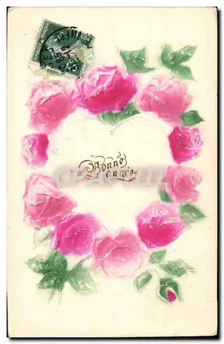 Cartes postales Fantaisie Fleurs Coeur