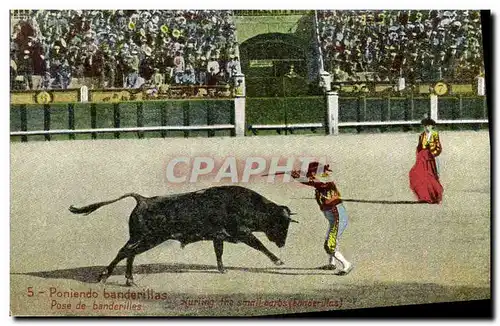 Cartes postales Corrida Course de taureaux Poniendo banderillas