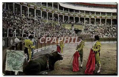 Ansichtskarte AK Corrida Course de taureaux La puntilla