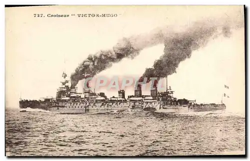 Cartes postales Bateau de Guerre Croiseur Victor Hugo