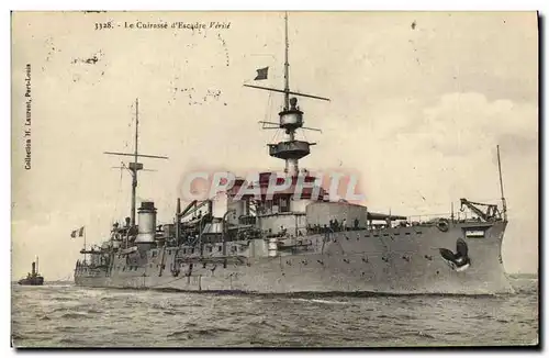 Cartes postales Bateau de Guerre Le Cuirasse d&#39escadre Verite