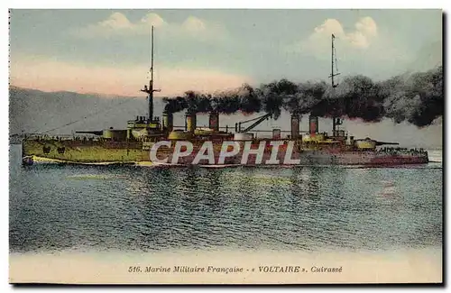 Cartes postales Bateau de Guerre Voltaire Cuirasse