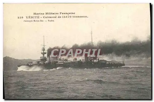 Cartes postales Bateau de Guerre Verite Cuirasse